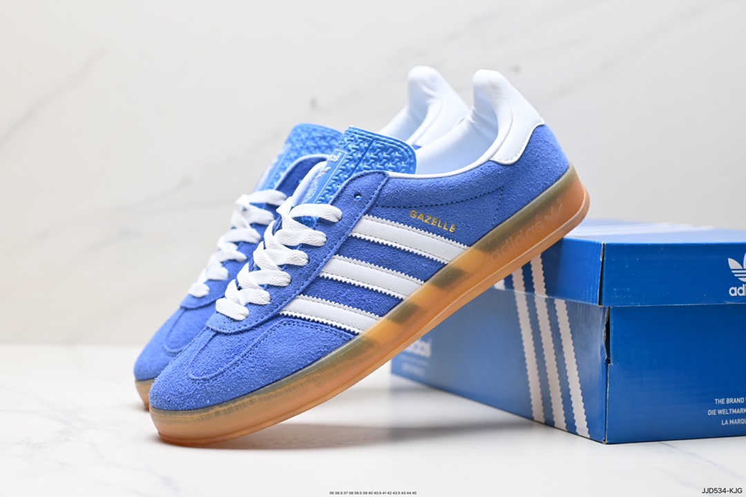 130 阿迪达斯Adidas Originals Gazelle Indoor 三叶草复古防滑耐磨低帮板鞋 HQ8717