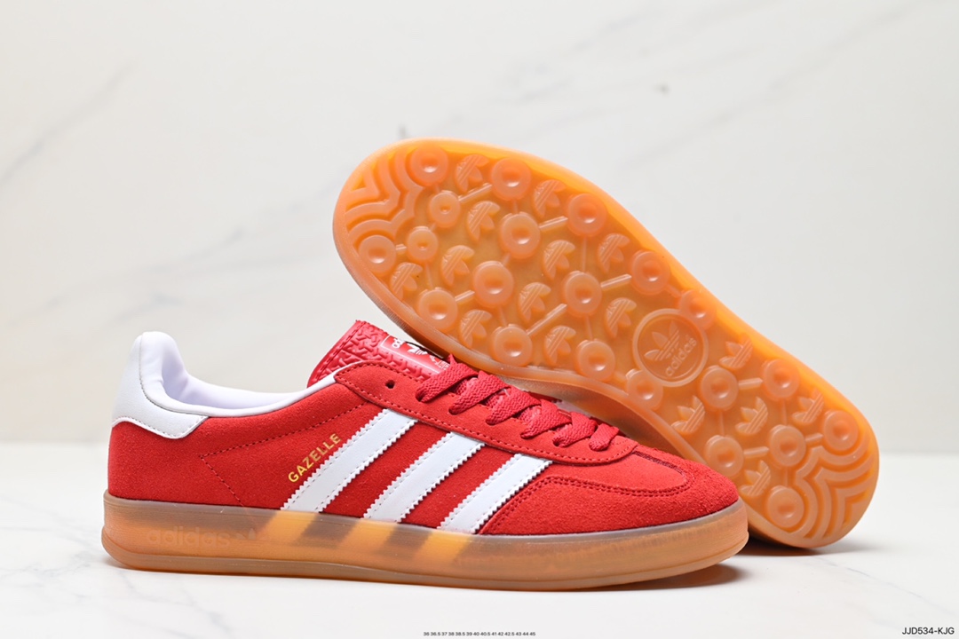 130 阿迪达斯Adidas Originals Gazelle Indoor 三叶草复古防滑耐磨低帮板鞋 HQ8717