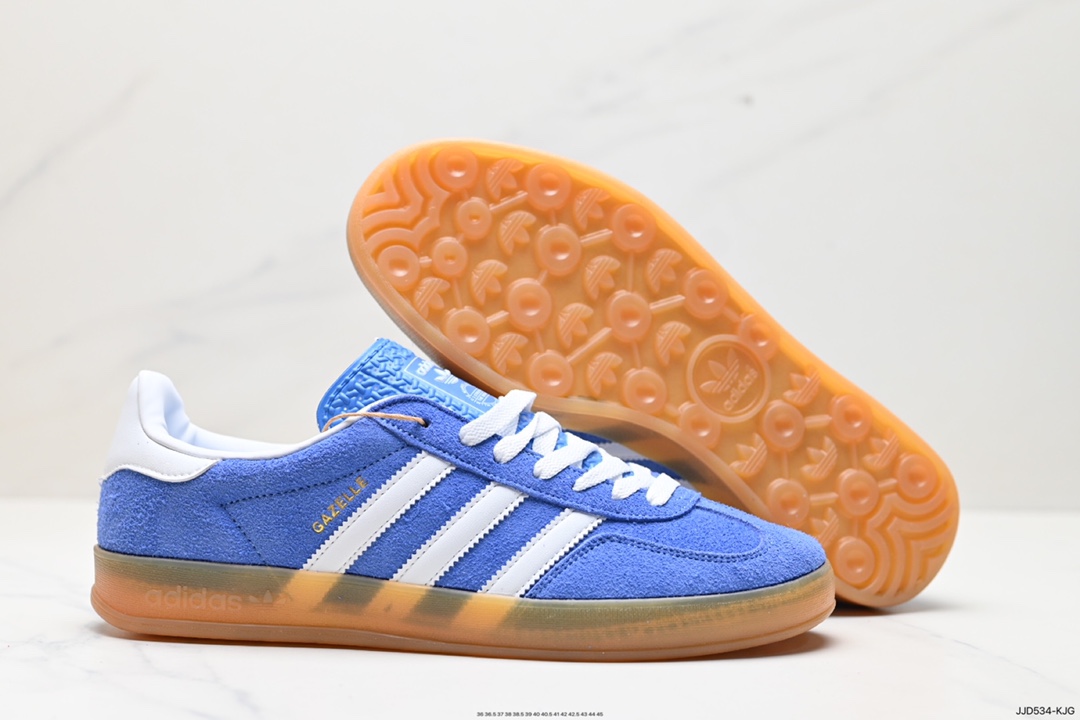 130 阿迪达斯Adidas Originals Gazelle Indoor 三叶草复古防滑耐磨低帮板鞋 HQ8717