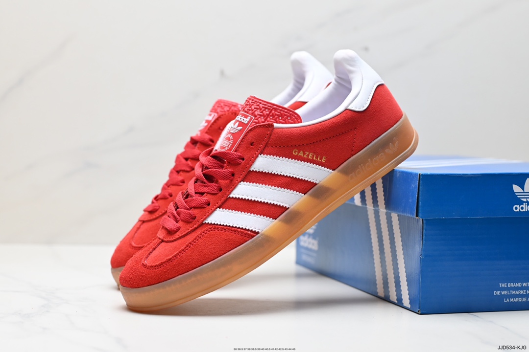 130 阿迪达斯Adidas Originals Gazelle Indoor 三叶草复古防滑耐磨低帮板鞋 HQ8717