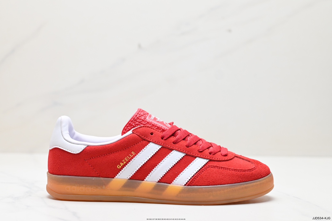 130 阿迪达斯Adidas Originals Gazelle Indoor 三叶草复古防滑耐磨低帮板鞋 HQ8717