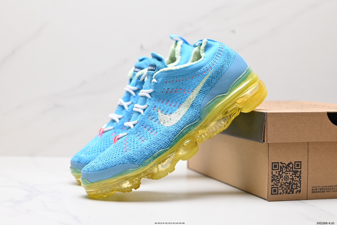 180 耐克Nk Vapormax 2023 Flyknit 耐克2023飞织透气休闲全掌大气垫跑鞋 DV1687-600