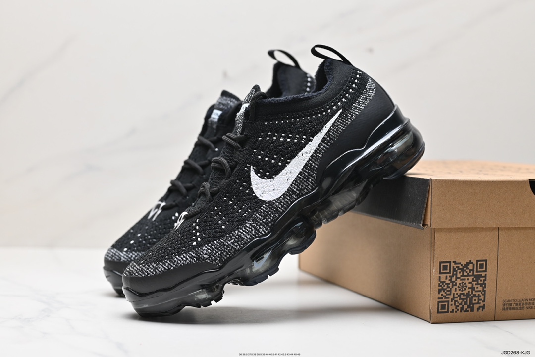 180 耐克Nk Vapormax 2023 Flyknit 耐克2023飞织透气休闲全掌大气垫跑鞋 DV1678-002