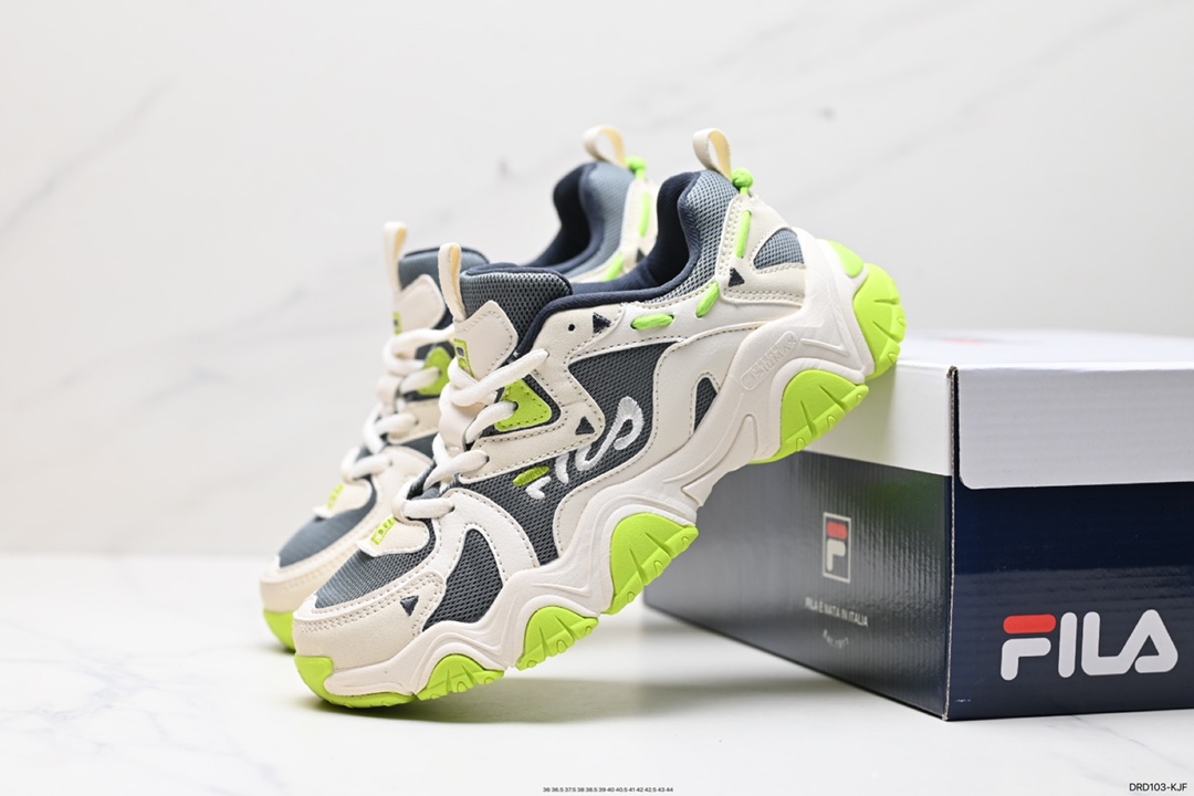 110 Fila Heritage 征峰者2代系列老爹风增高复古中性休闲运动慢跑鞋 F12W232127FMW