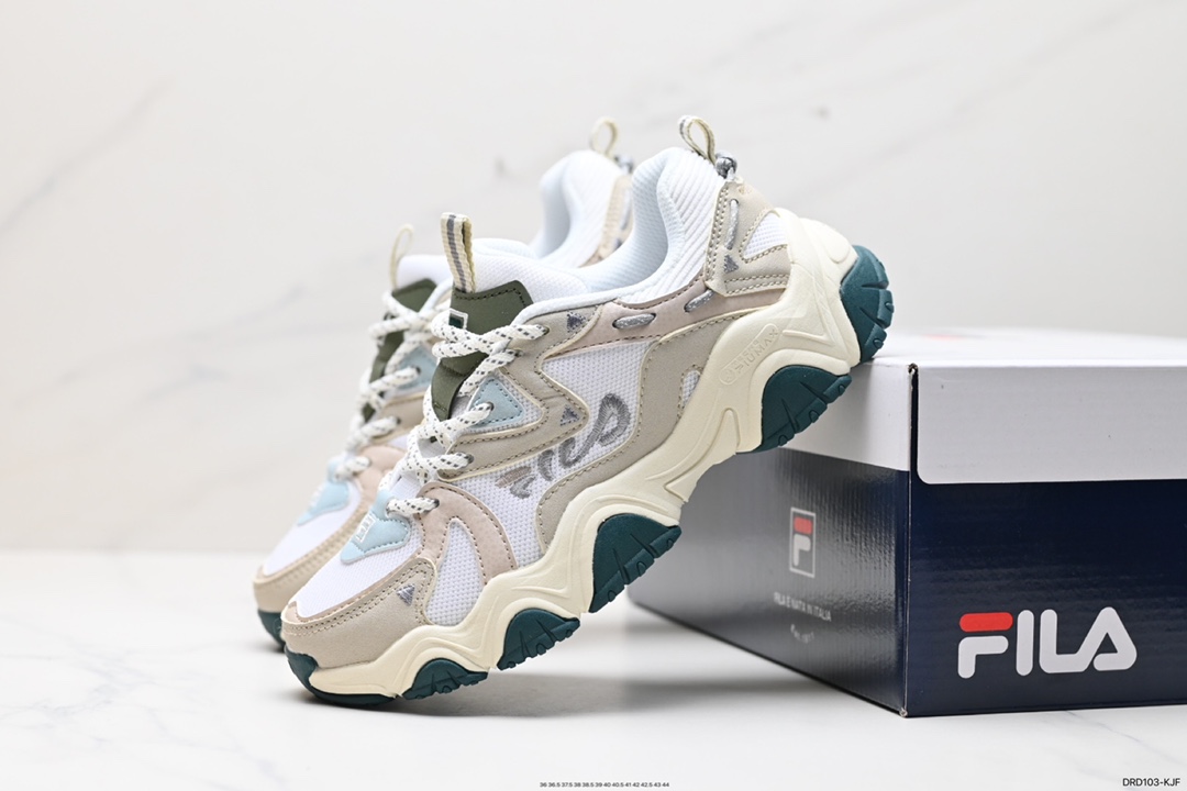 110 Fila Heritage 征峰者2代系列老爹风增高复古中性休闲运动慢跑鞋 F12W232127FMW