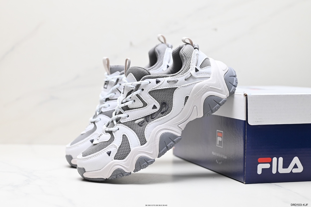 110 Fila Heritage 征峰者2代系列老爹风增高复古中性休闲运动慢跑鞋 F12W232127FMW