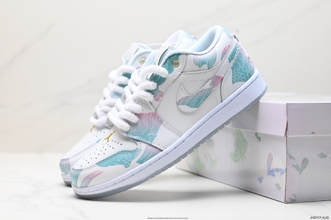 190 Air Jordan 1 Low CNY 低帮 龙年限定 御龙青花 FN8901-764