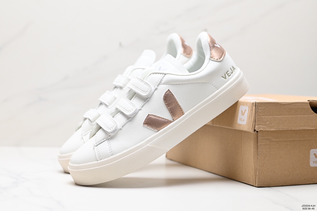 140 Ins爆款法国国民V字经典小白板鞋 Veja Leather Extra Sneakers 春季入夏简约百搭款