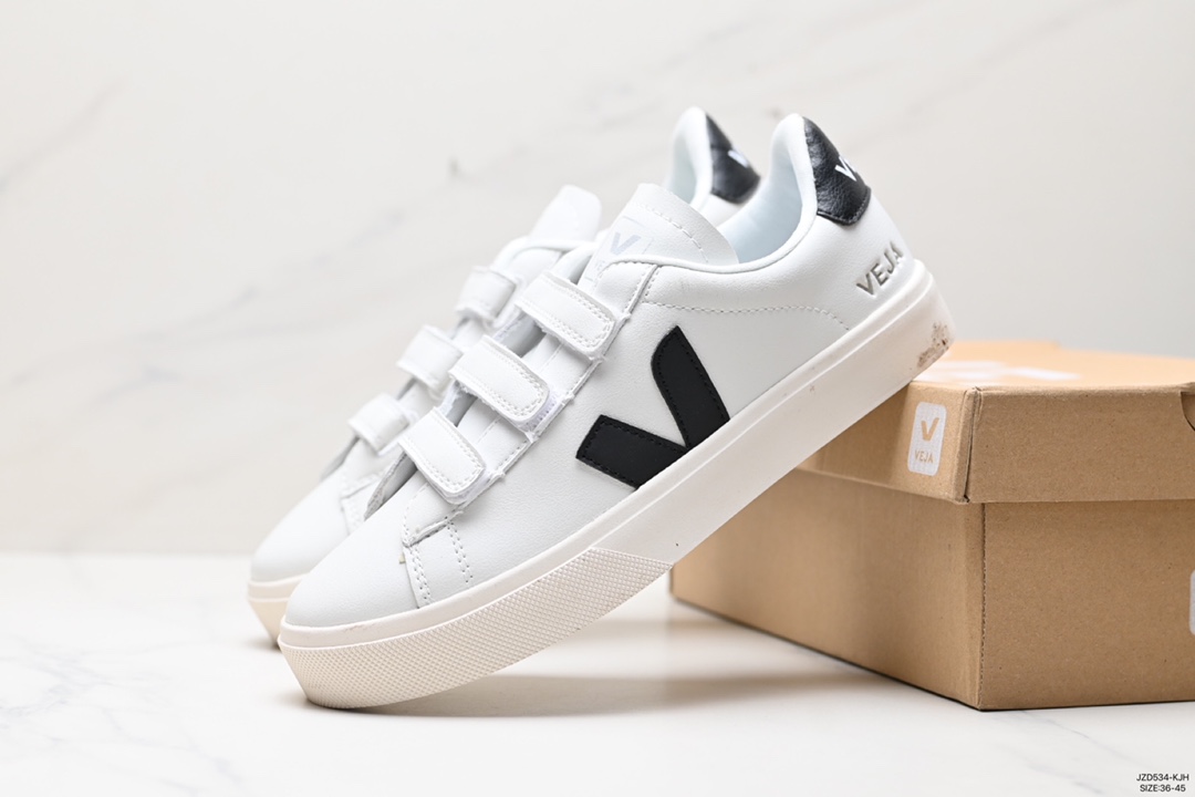 140 Ins爆款法国国民V字经典小白板鞋 Veja Leather Extra Sneakers 春季入夏简约百搭款