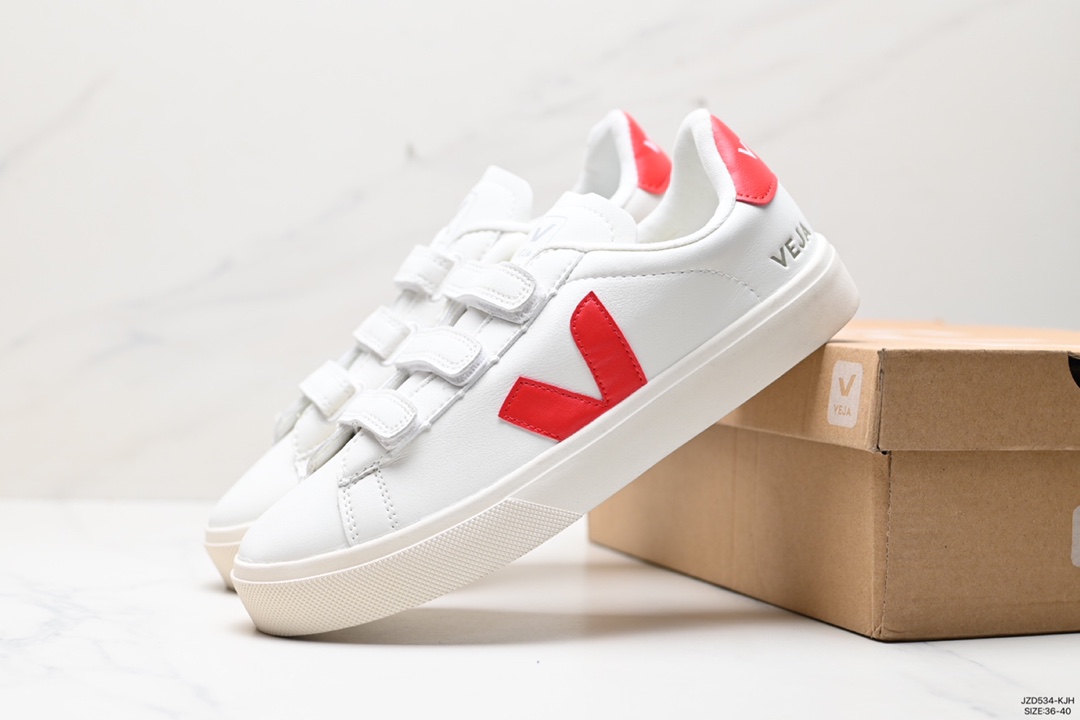 140 Ins爆款法国国民V字经典小白板鞋 Veja Leather Extra Sneakers 春季入夏简约百搭款