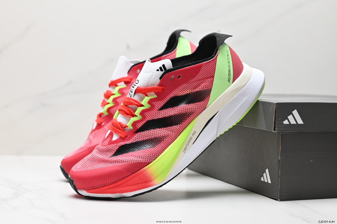 240 阿迪达斯Adidas Adizero Boston 12 M耐磨减震专业跑步鞋 ID6019