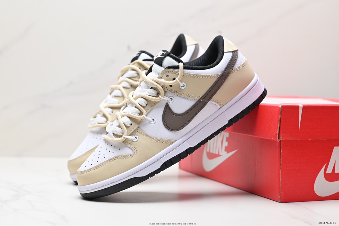 160 Nike SB Dunk Low 可可摩卡 美式黑棕 解构抽绳鞋带  DD1391-100