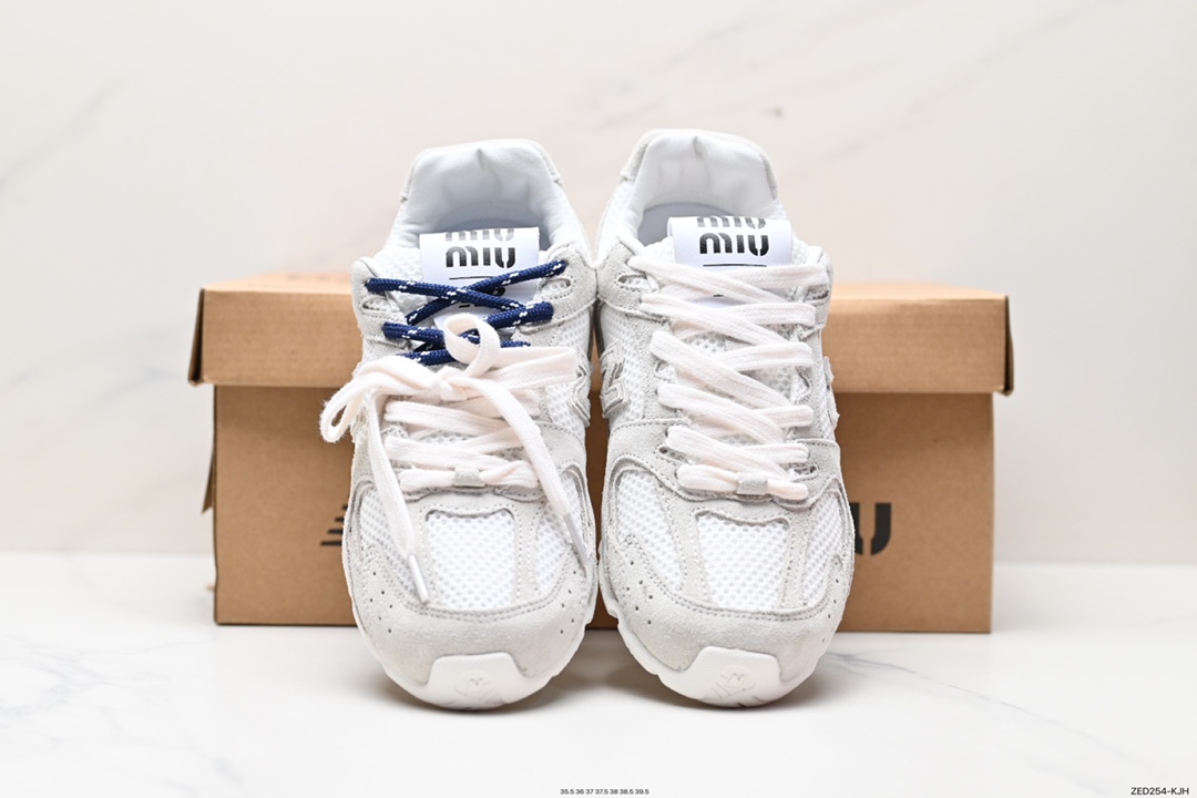 260 缪缪MiuMiu x NB新百伦New Balance 530 SL系列低帮经典复古休闲运动慢跑鞋“联名翻毛卡其鞋带”