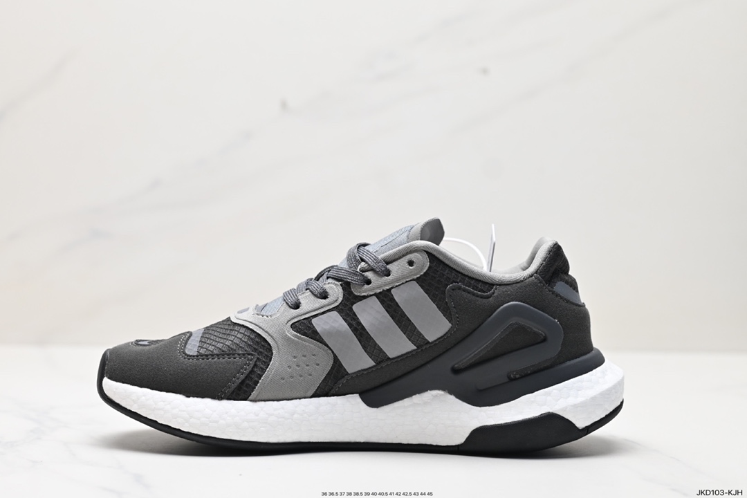 160 全新阿迪AD三叶草 Originals 2020 Day Jogger Boost 慢跑者系列高弹复古休闲运动跑鞋 FW3019