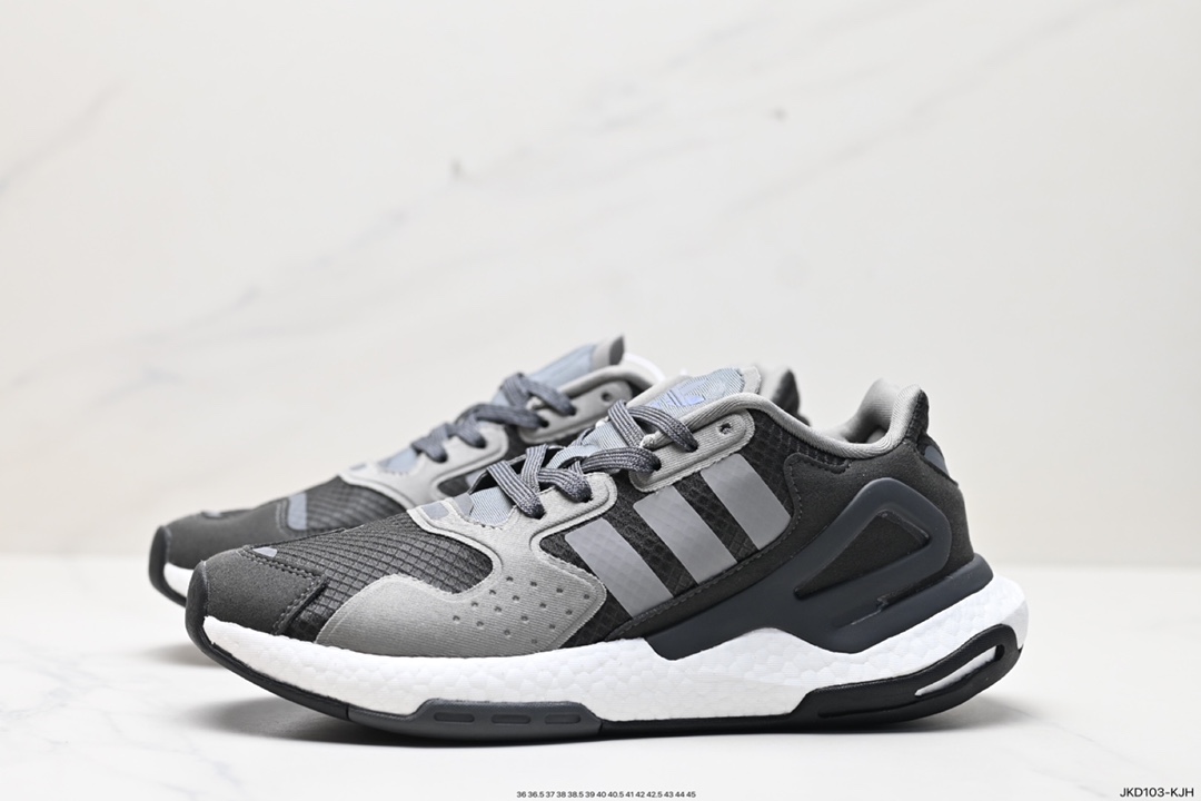 160 全新阿迪AD三叶草 Originals 2020 Day Jogger Boost 慢跑者系列高弹复古休闲运动跑鞋 FW3019