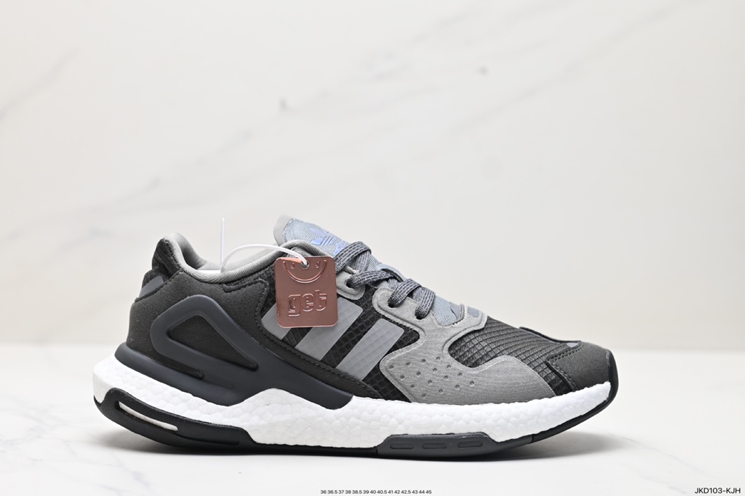 160 全新阿迪AD三叶草 Originals 2020 Day Jogger Boost 慢跑者系列高弹复古休闲运动跑鞋 FW3019