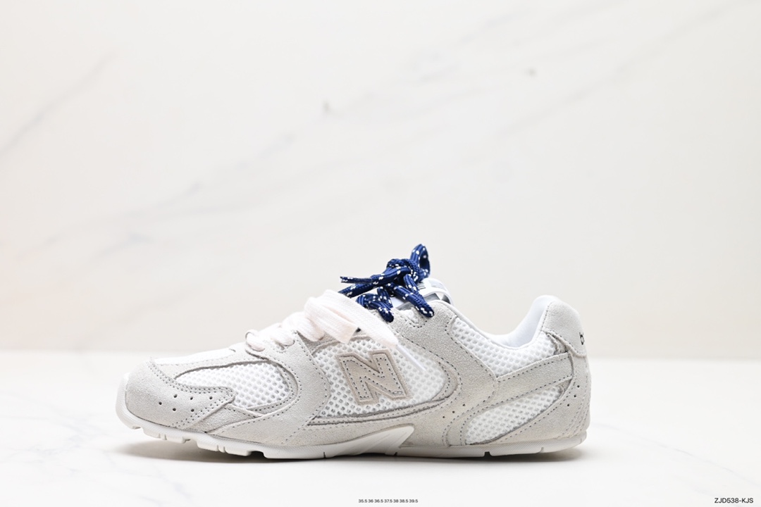 240 缪缪MiuMiu x NB新百伦New Balance 530 SL系列低帮慢跑鞋“联名翻毛卡其鞋带”5E165E_Z5O_F0401_F_D005