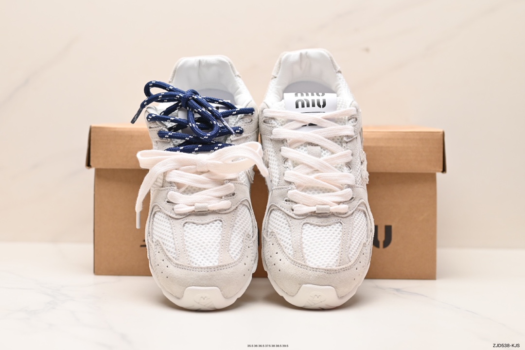 240 缪缪MiuMiu x NB新百伦New Balance 530 SL系列低帮慢跑鞋“联名翻毛卡其鞋带”5E165E_Z5O_F0401_F_D005