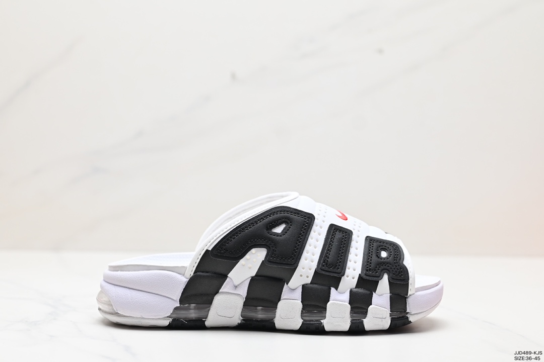 130 NIKE AIR MORE Uptempo Slide皮蓬拖鞋 FB7815-100