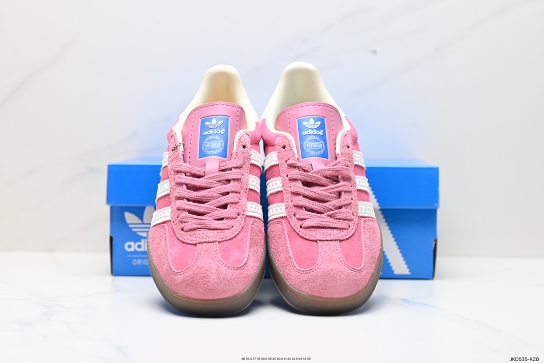 160 阿迪达斯Adidas Originals Gazelle Indoor 三叶草复古防滑耐磨低帮板鞋 HQ8717