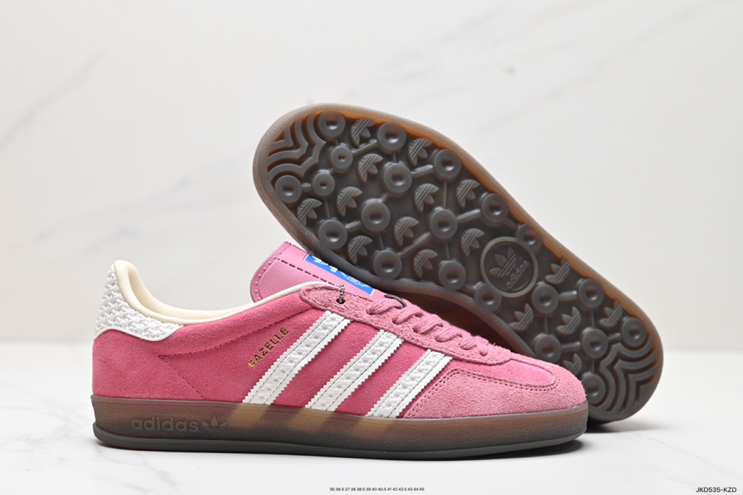 160 阿迪达斯Adidas Originals Gazelle Indoor 三叶草复古防滑耐磨低帮板鞋 HQ8717