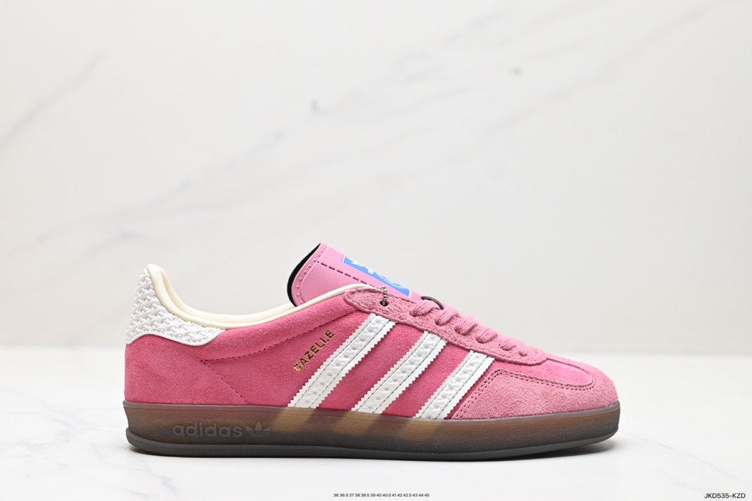 160 阿迪达斯Adidas Originals Gazelle Indoor 三叶草复古防滑耐磨低帮板鞋 HQ8717