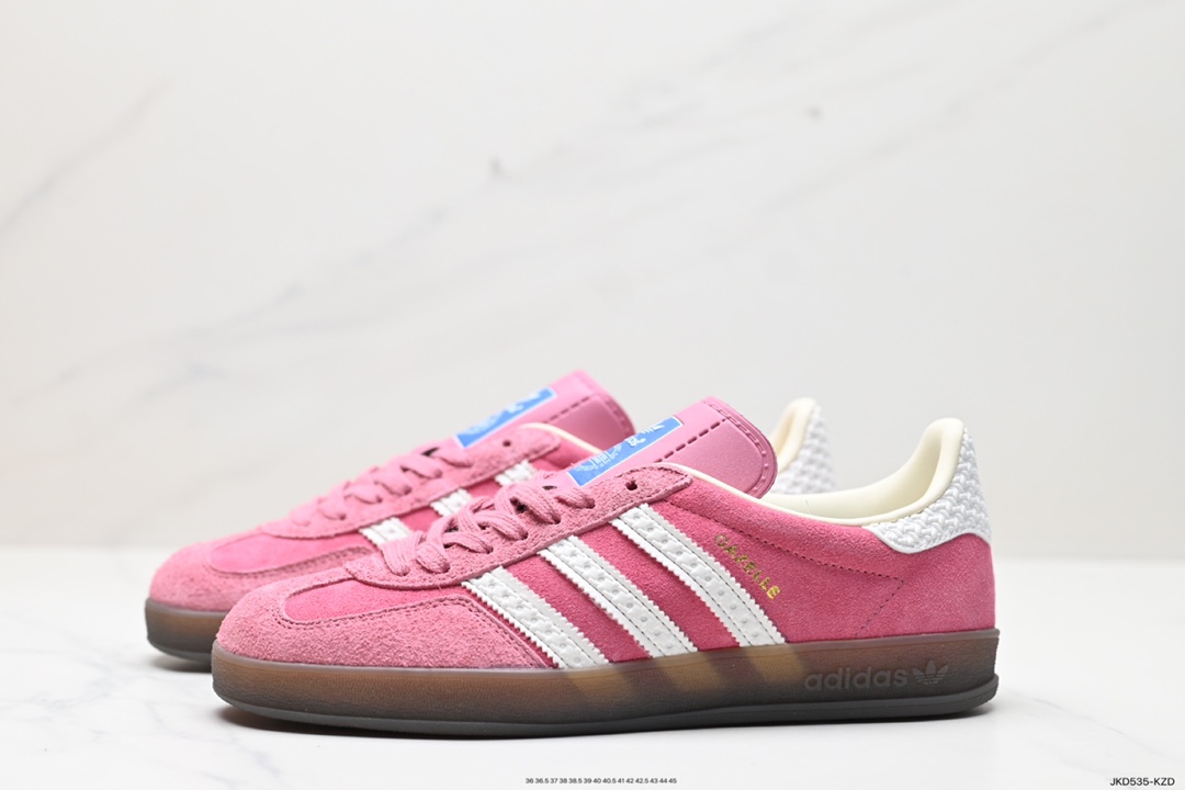 160 阿迪达斯Adidas Originals Gazelle Indoor 三叶草复古防滑耐磨低帮板鞋 HQ8717