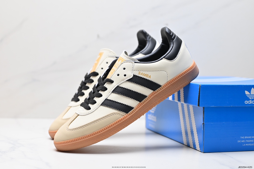 150 阿迪达斯三叶草Adidas Originals Samba Vegan OG”SPD“桑巴舞板鞋 ID0478