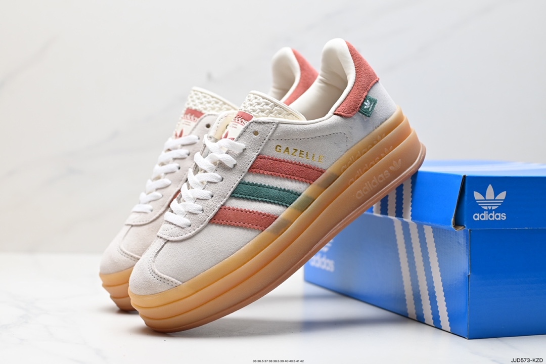 130 Ad Originals Gazelle Bold 三叶草厚底休闲防滑耐磨低帮板鞋  ID7056