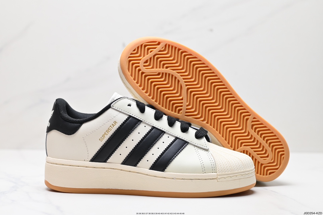 180 Adidas Originals Superstar XLG 贝壳头厚底休闲板鞋  ID5698