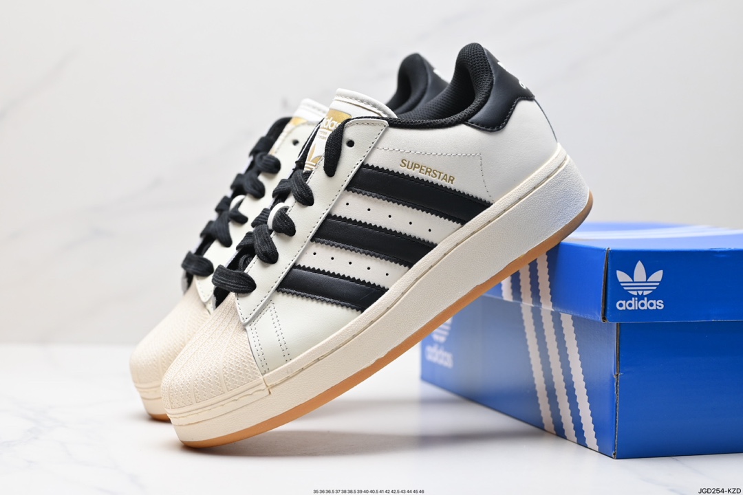 180 Adidas Originals Superstar XLG 贝壳头厚底休闲板鞋  ID5698