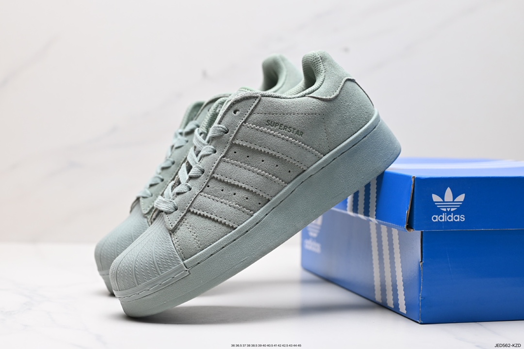 150 Adidas Originals Superstar XLG 贝壳头厚底休闲板鞋 IG2972