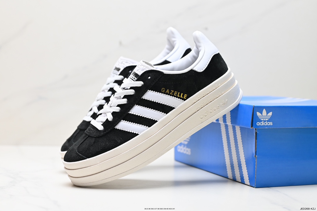 150 Adidas Originals Gazelle Bold W 羚羊松糕系列低帮板鞋  HQ6912