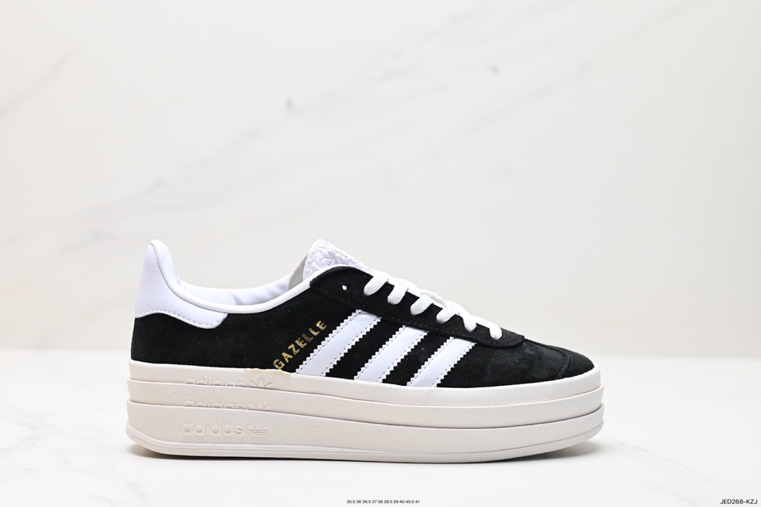 150 Adidas Originals Gazelle Bold W 羚羊松糕系列低帮板鞋  HQ6912