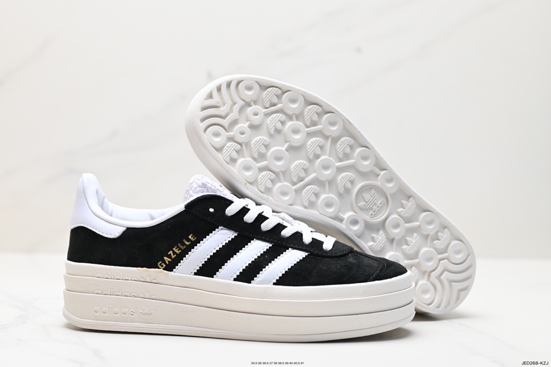 150 Adidas Originals Gazelle Bold W 羚羊松糕系列低帮板鞋  HQ6912