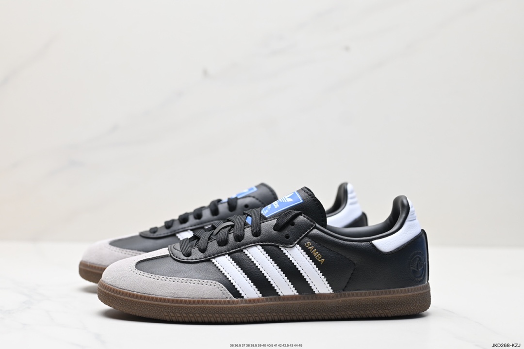 160 阿迪达斯三叶草Adidas Originals Samba Vegan OG”SPD”桑巴舞板鞋 B75806