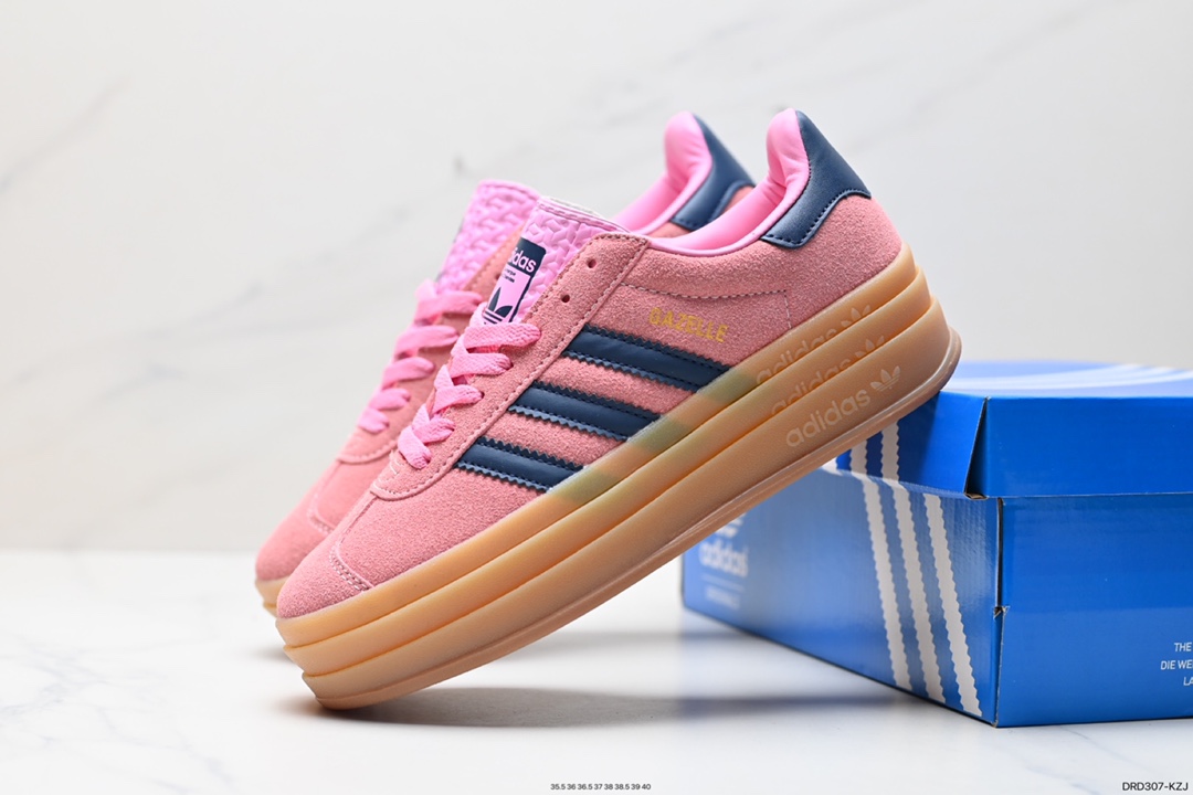 110 阿迪达斯Adidas Gazelle Bold w 低帮复古百搭休闲运动板鞋 HO6125