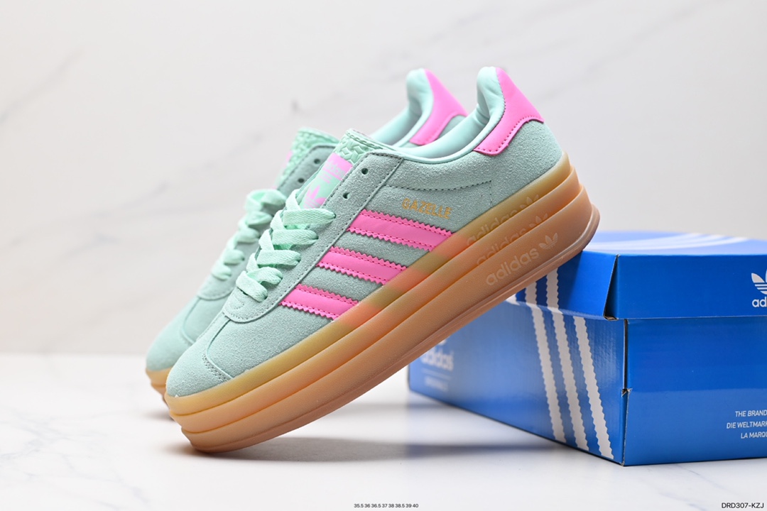 110 阿迪达斯Adidas Gazelle Bold w 低帮复古百搭休闲运动板鞋 HO6125