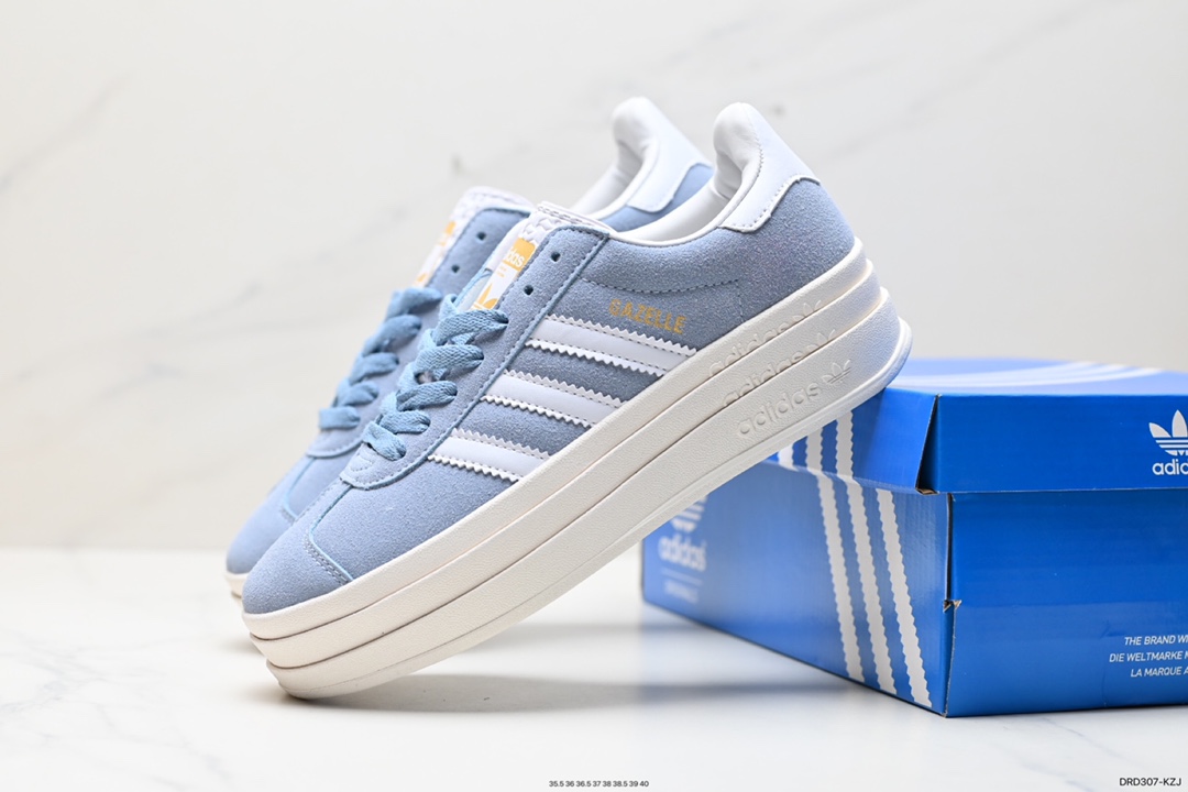 110 阿迪达斯Adidas Gazelle Bold w 低帮复古百搭休闲运动板鞋 HO6125