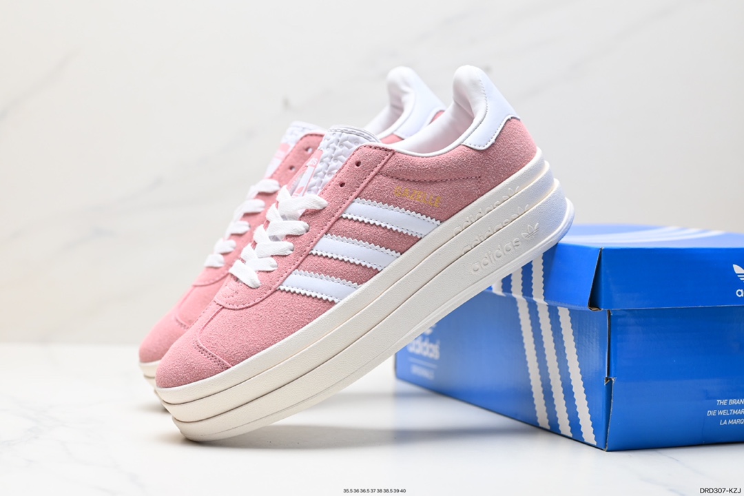 110 阿迪达斯Adidas Gazelle Bold w 低帮复古百搭休闲运动板鞋 HO6125