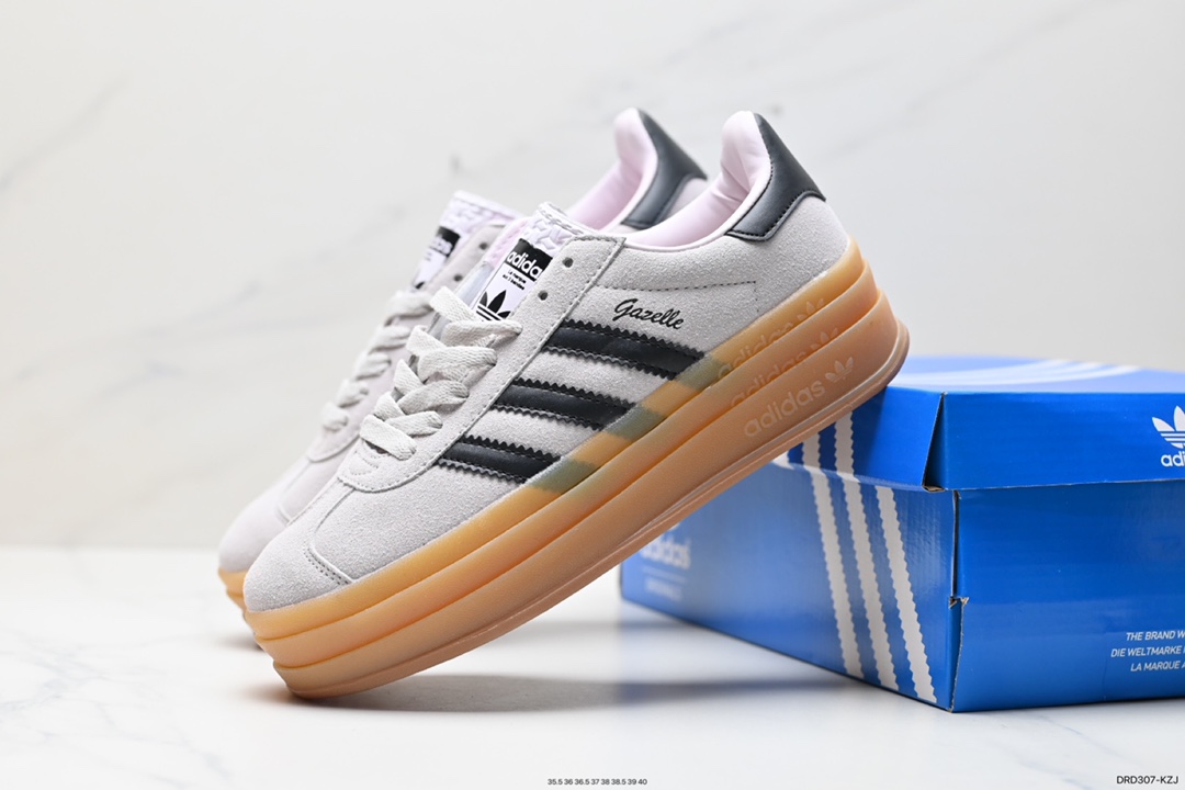 110 阿迪达斯Adidas Gazelle Bold w 低帮复古百搭休闲运动板鞋 HO6125