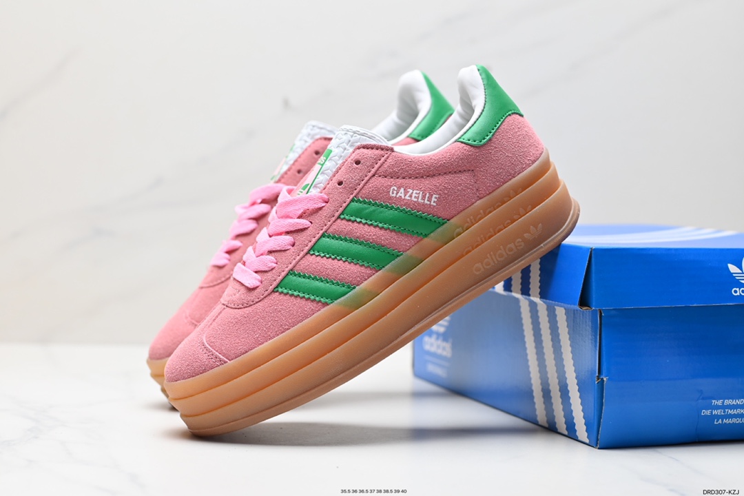 110 阿迪达斯Adidas Gazelle Bold w 低帮复古百搭休闲运动板鞋 HO6125