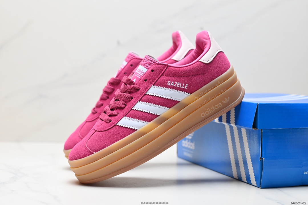 110 阿迪达斯Adidas Gazelle Bold w 低帮复古百搭休闲运动板鞋 HO6125