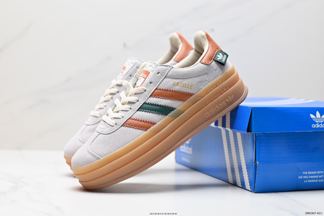 110 阿迪达斯Adidas Gazelle Bold w 低帮复古百搭休闲运动板鞋 HO6125