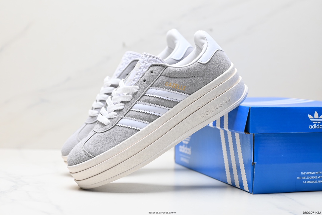 110 阿迪达斯Adidas Gazelle Bold w 低帮复古百搭休闲运动板鞋 HO6125