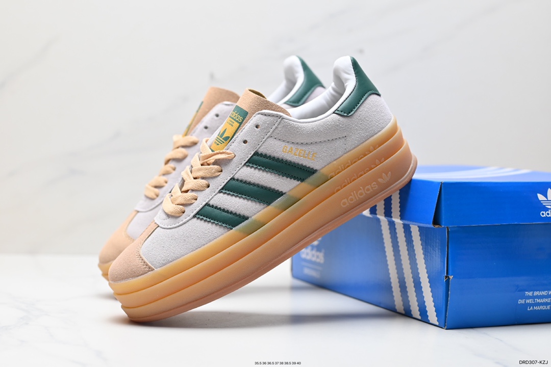 110 阿迪达斯Adidas Gazelle Bold w 低帮复古百搭休闲运动板鞋 HO6125