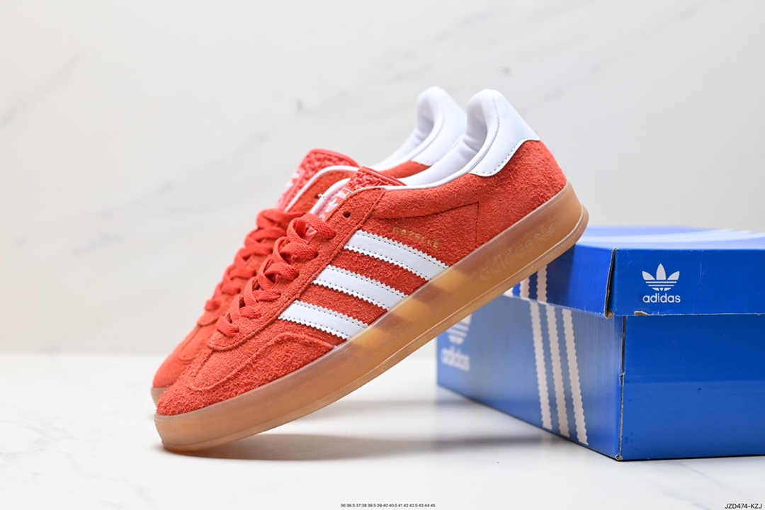 Adidas Originals Gazelle Indoor Trefoil Retro Anti-slip Wear-resistant Low-top Sneakers HQ8717