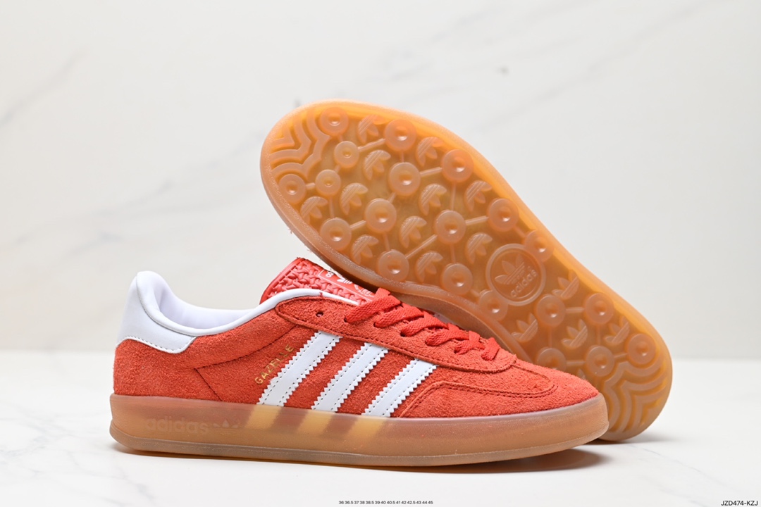 Adidas Originals Gazelle Indoor Trefoil Retro Anti-slip Wear-resistant Low-top Sneakers HQ8717