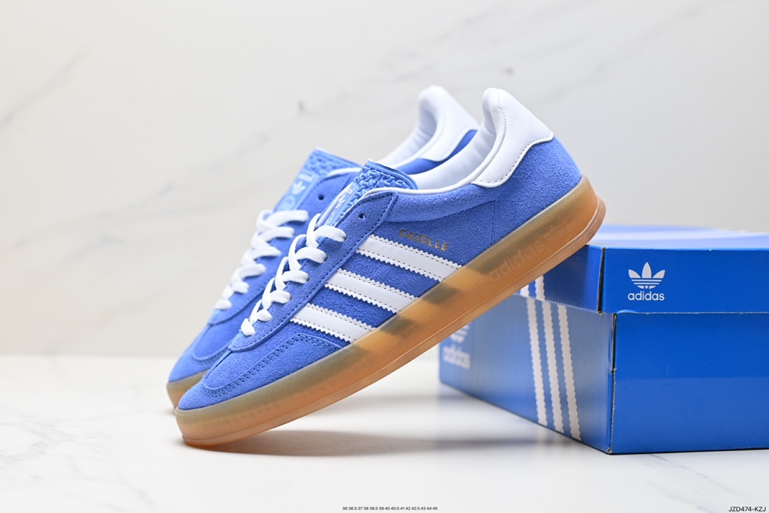 Adidas Originals Gazelle Indoor Trefoil Retro Anti-slip Wear-resistant Low-top Sneakers HQ8717