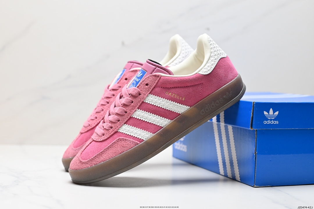 Adidas Originals Gazelle Indoor Trefoil Retro Anti-slip Wear-resistant Low-top Sneakers HQ8717